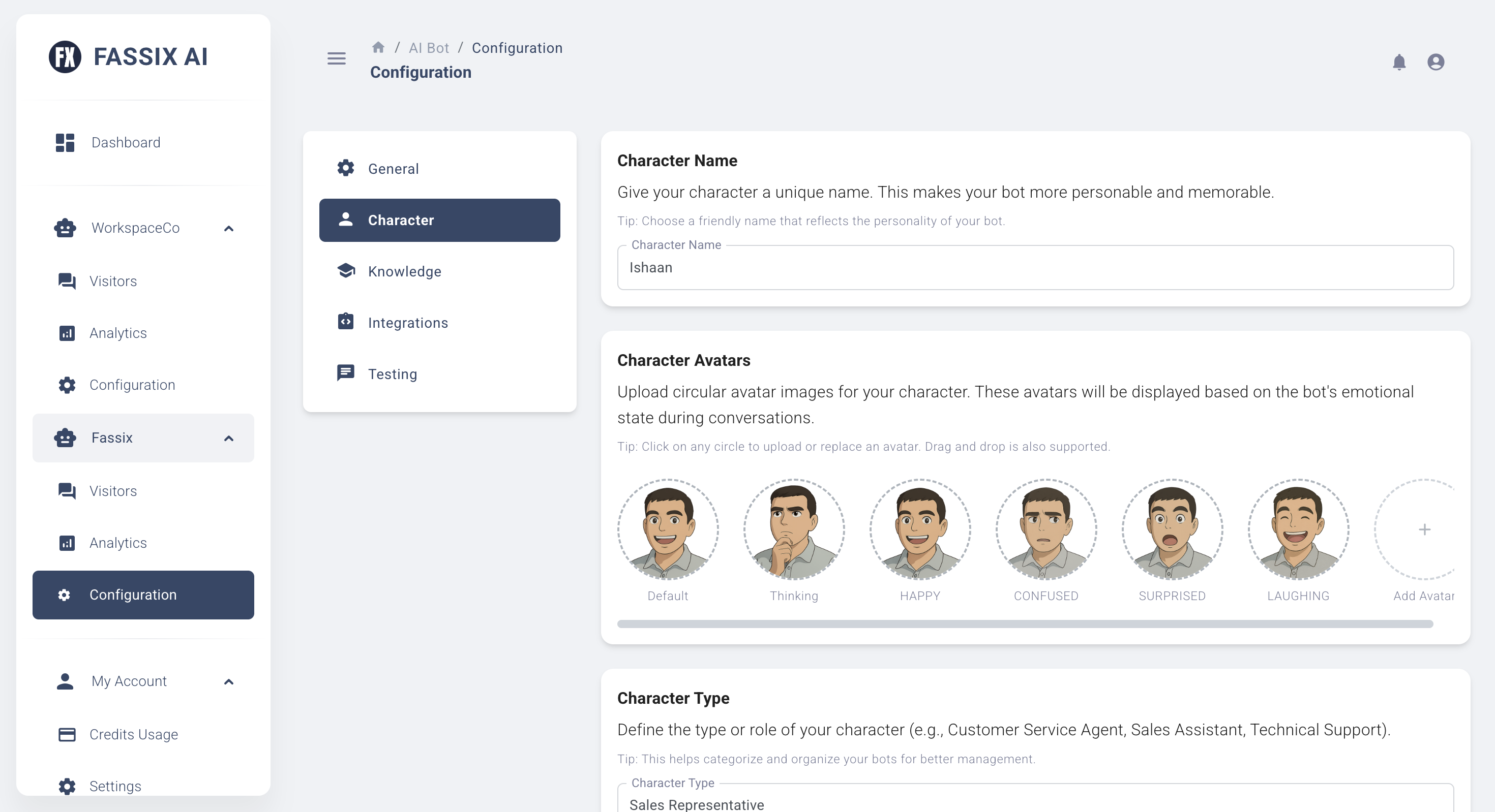AI Character Customization